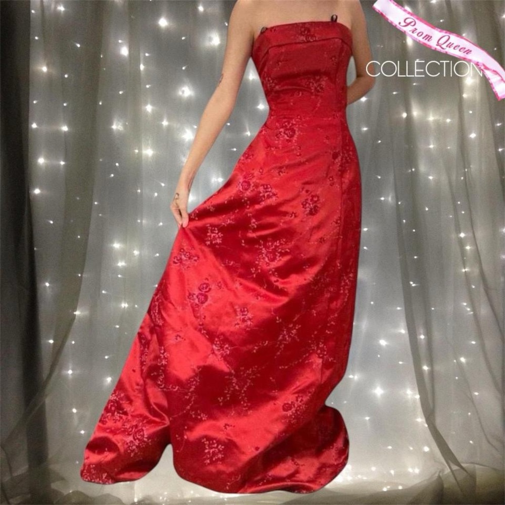 Vintage 1990s Gothic Prom Dress